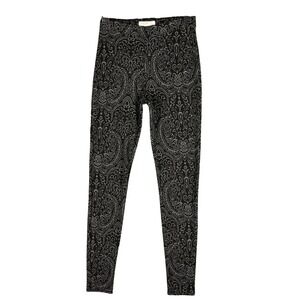 Abercrombie Fitch Leggings Womens S Jacquard Yoga Athleisure Modern Classic